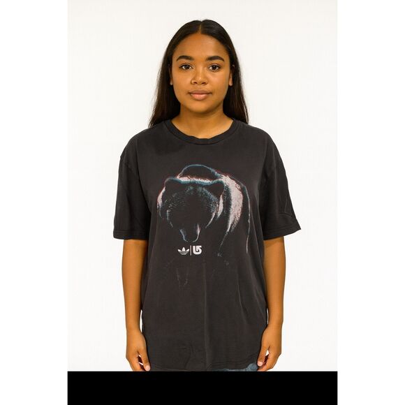 VINTAGE Adidas graphic bear short sleeve tee shirt 100% cotton size XL - Picture 12 of 12